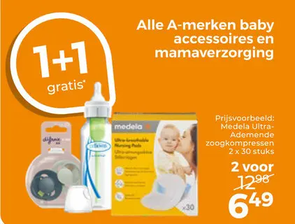 Aanbieding: Alle A-merken baby accessoires en mamaverzorging