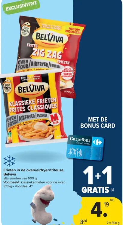 Aanbieding: Frieten in de oven/airfryer/friteuse