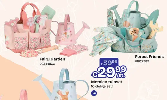 Promotie: Metalen tuinset