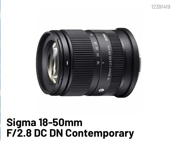 Aanbieding: Sigma 18-50mm F/2.8 DC DN Contemporary