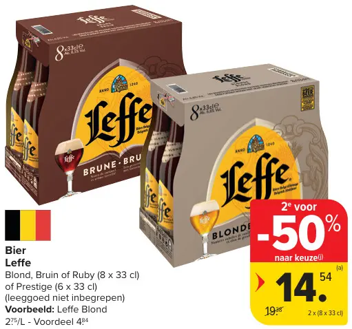 Promotie: Bier blond, bruin of ruby