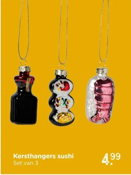 Promotie: Kersthangers sushi
