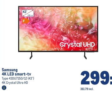 Aanbieding: Samsung 4K LED smart-tv