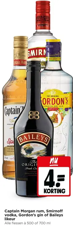 Aanbieding: Rum, vodka, gin of likeur