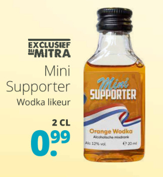 Aanbieding: Mini Supporter Wodka likeur