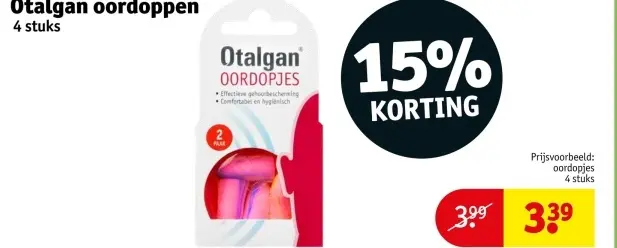 Aanbieding: Otalgan oordoppen