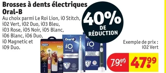 Offre: Brosses à dents électriques