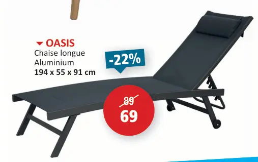 Offre: Chaise longue