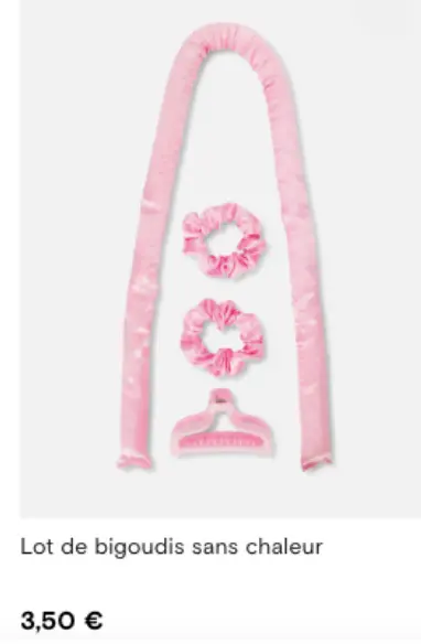Offre: Lot de bigoudis sans chaleur