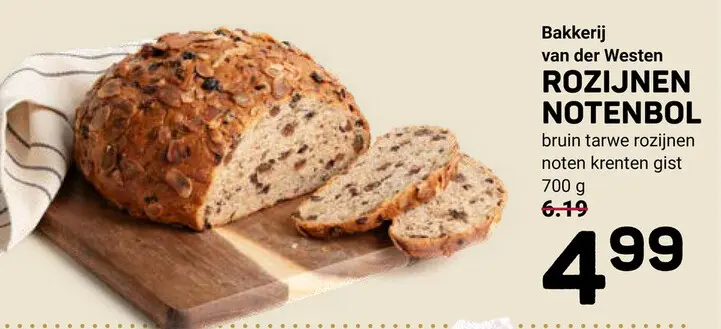 Aanbieding: Rozijnen notenbol