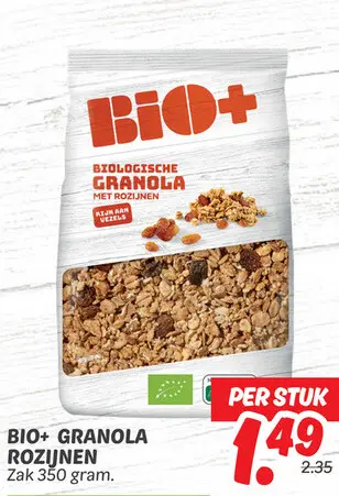 Aanbieding: Granola met rozijnen