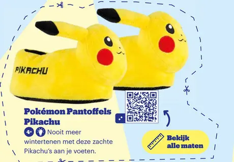 Aanbieding: Pokémon Pantoffels Pikachu