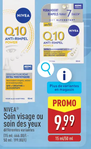 Offre: Q10 Anti-Rimpel Power Soin visage ou soin des
