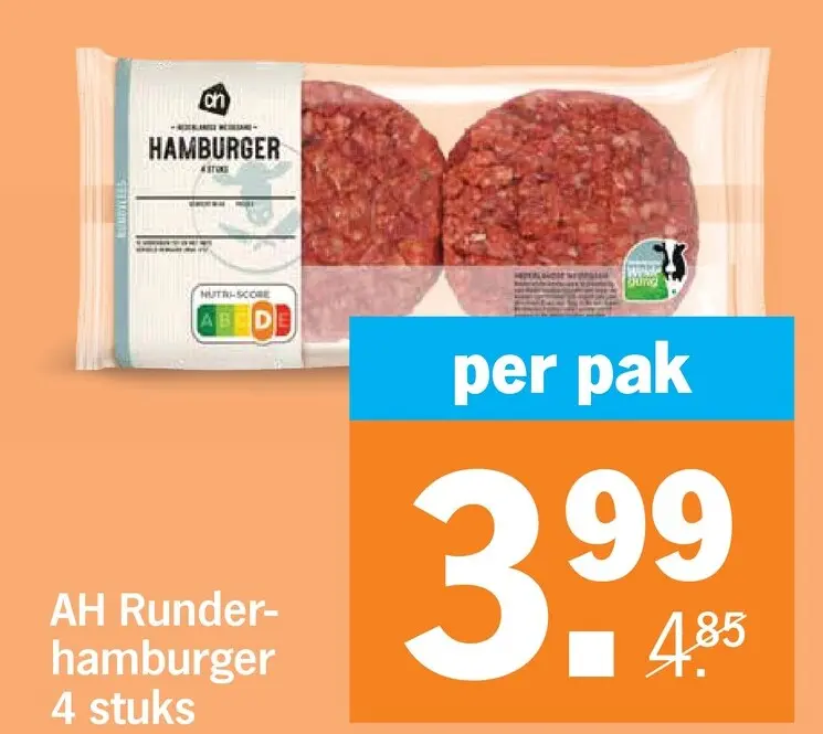 Aanbieding: Runderhamburger