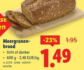 Aanbieding: Meergranenbrood