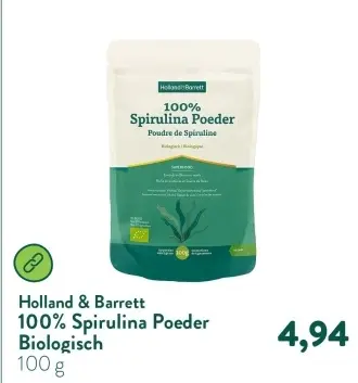 Aanbieding: 100% Spirulina Poeder Biologisch