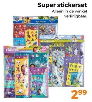 Aanbieding: Super stickerset