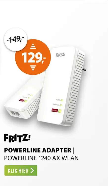 Aanbieding: AVM FRITZ!Powerline 1240 AX WLAN