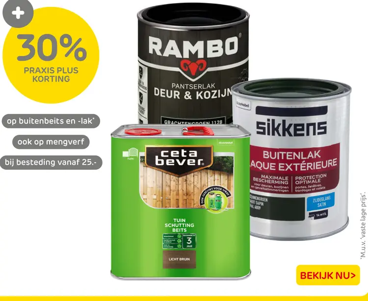 Aanbieding: Buitenbeits en -lak