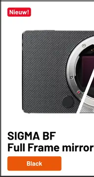Aanbieding: SIGMA BF Full Frame mirror