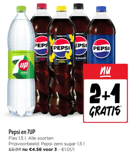 Aanbieding: Pepsi en 7UP