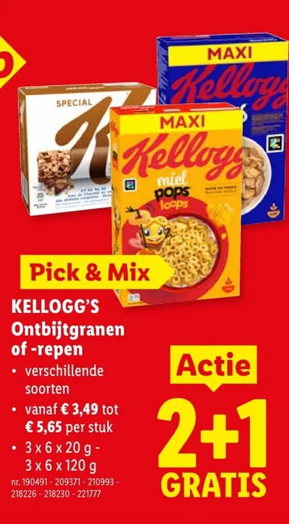 Promotie: Ontbijtgranen of -repen