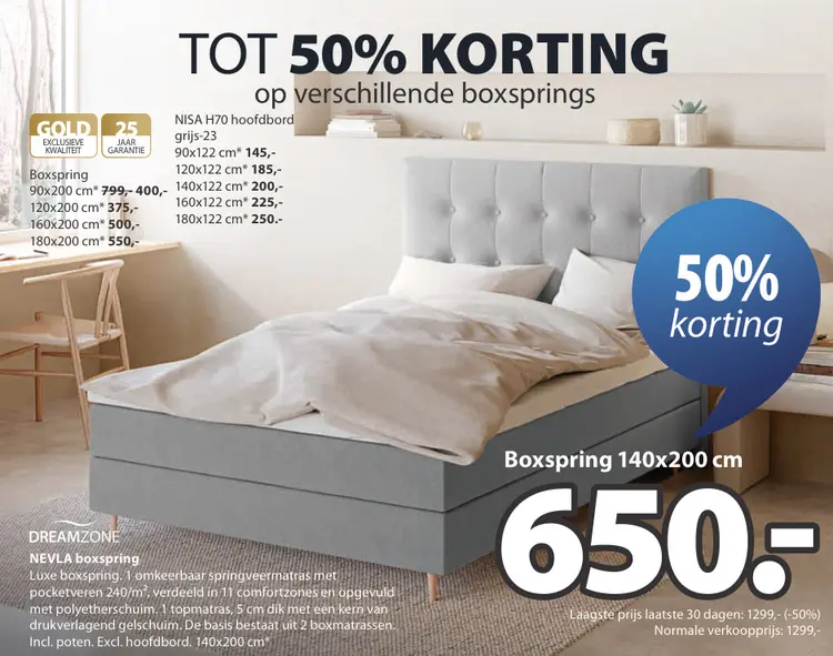 Aanbieding: NEVLA boxspring
