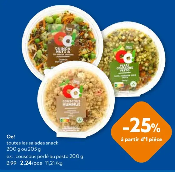 Offre: Salades snack