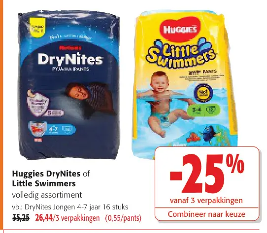 Promotie: Huggies DryNites or Little Swimmers