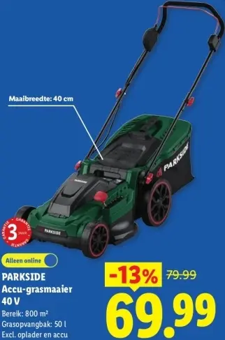Aanbieding: Accu-grasmaaier 40 V