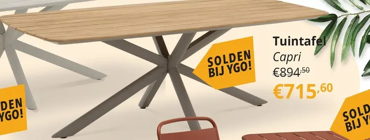 Promotie: Tuintafel Capri