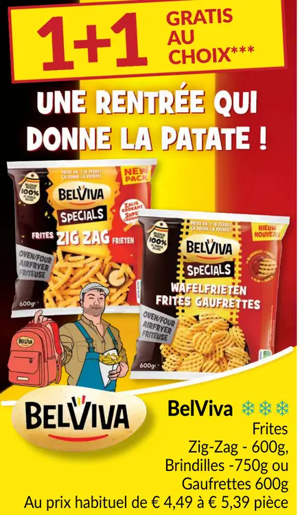 Offre: Frites Zig-Zag, Brindilles ou Gaufrettes
