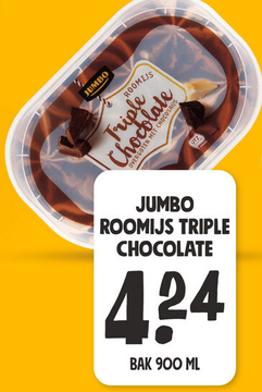 Aanbieding: JUMBO ROOMIJS TRIPLE CHOCOLATE