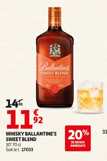 Aanbieding: Whisky Ballantine's sweet blend