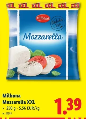 Promotie: Mozzarella XXL