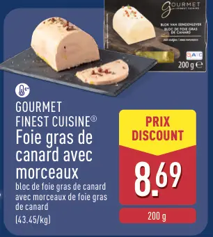 Offre: GOURMET FINEST CUISINE® Foie gras de canard avec morceaux