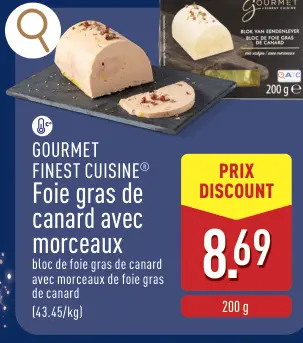 Offre: GOURMET FINEST CUISINE® Foie gras de canard avec morceaux