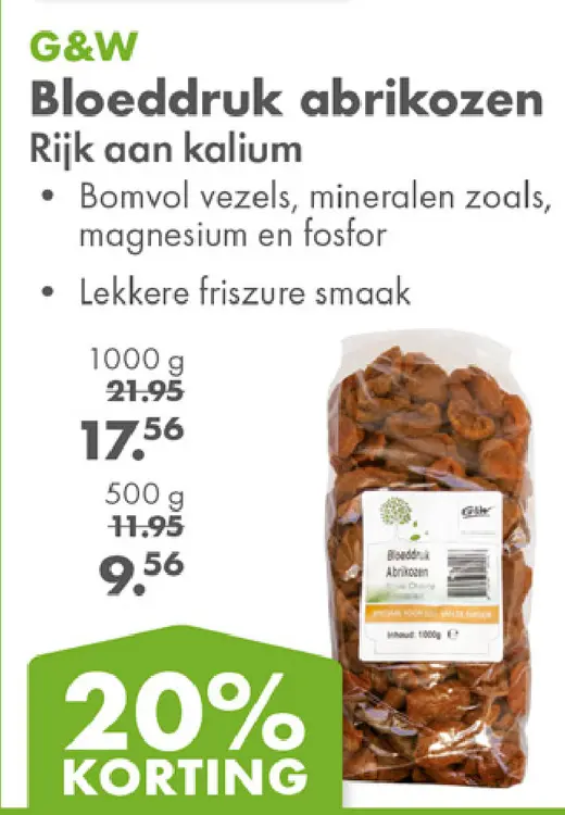 Aanbieding: Bloeddruk abrikozen