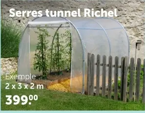 Offre: Serres tunnel