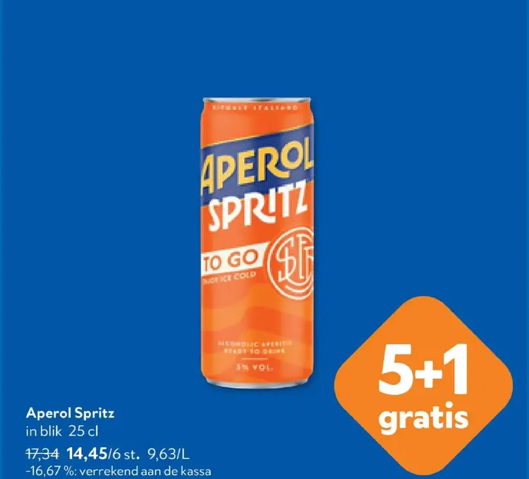 Promotie: Aperol Spritz in blik