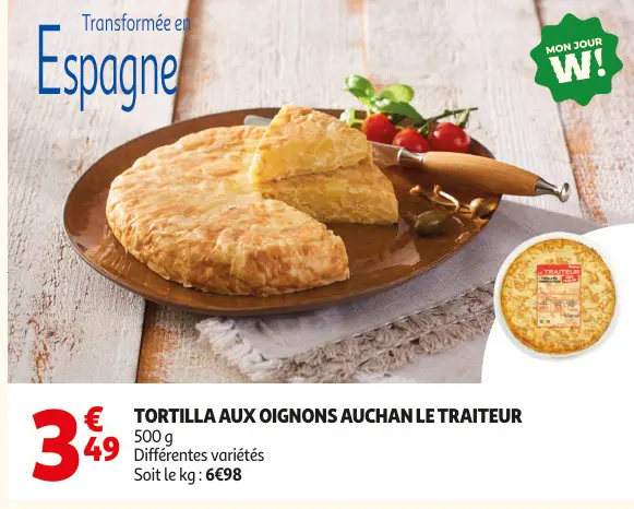 Promotie: Tortilla aux oignons