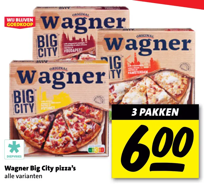 Aanbieding: Big City pizza's