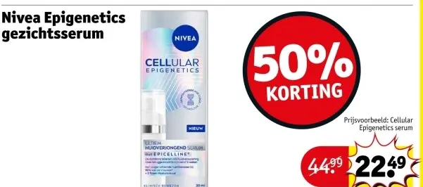 Aanbieding: Nivea Epigenetics gezichtsserum