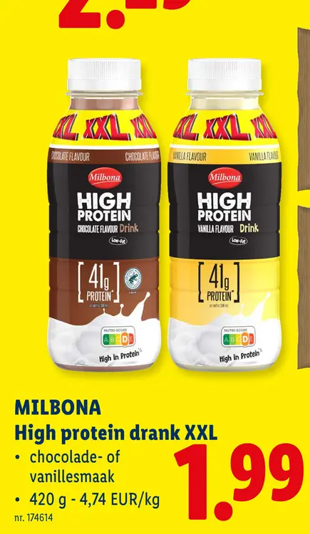 Promotie: High protein drank XXL