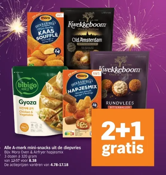 Aanbieding: A-merk mini-snacks uit de diepvries