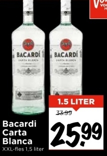 Aanbieding: Bacardi Carta Blanca