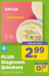 Aanbieding: Slagroom ijsbekers