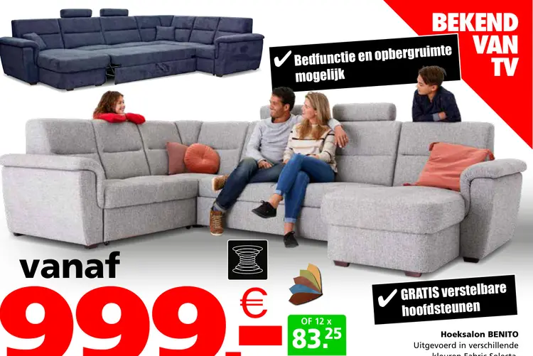 Promotie: Hoeksalon BENITO