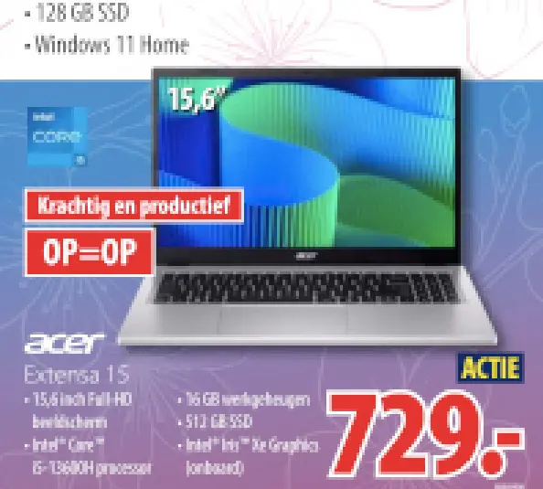 Aanbieding: Acer Extensa 15
