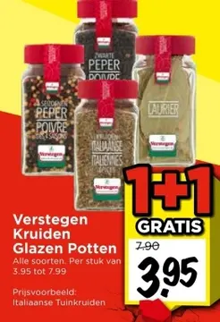 Aanbieding: Verstegen Kruiden Glazen Potten